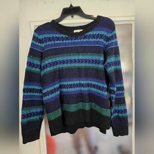 Tyler Boe Multicolor Striped Crewneck Sweater